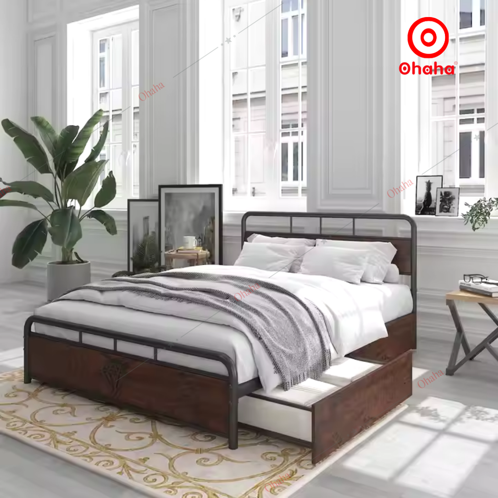 Giường sắt hiện đại Ohaha - GS007