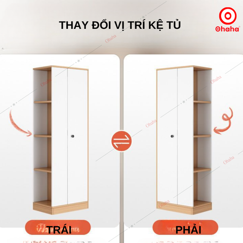 Tủ quần áo gỗ công nghiệp đa dụng Ohaha - MN005