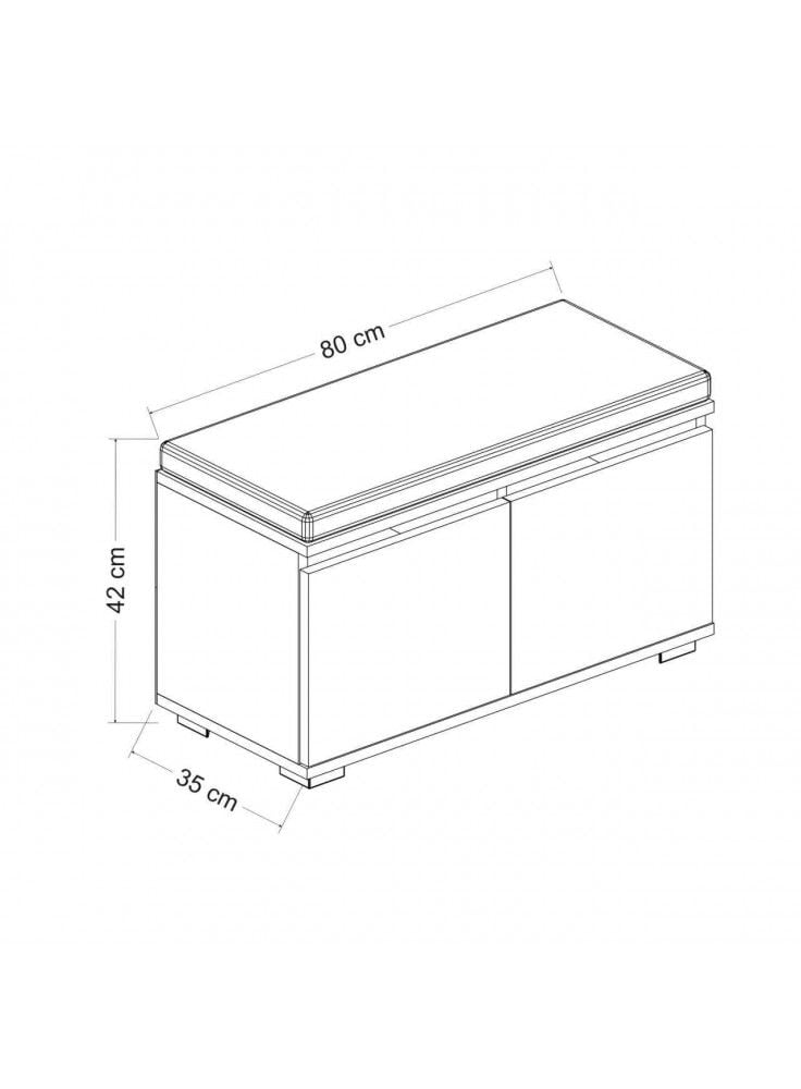Tủ giày đa năng bọc nệm - TG016