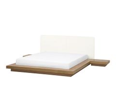 Giường ngủ bệt kiểu Nhật kèm vách và bọc nệm đầu giường Ohaha - GB006