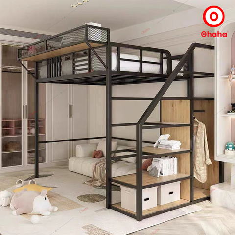 Giường tầng thông minh khung sắt Ohaha - GTS027