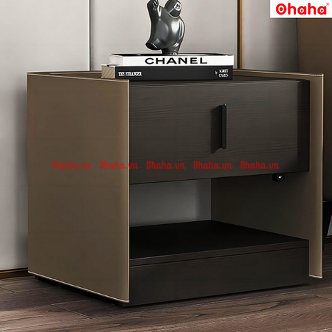 Tủ đầu giường hiện đại kèm đèn led Ohaha - TAB003