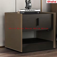 Tủ đầu giường hiện đại kèm đèn led Ohaha - TAB003