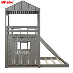 Giường tầng thông minh cao cấp có CẦU TRƯỢT Ohaha - GTCC012