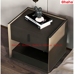 Tủ đầu giường hiện đại kèm đèn led Ohaha - TAB003