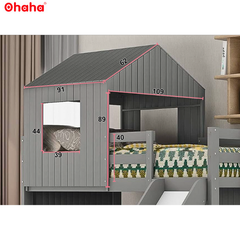 Giường tầng thông minh cao cấp có CẦU TRƯỢT Ohaha - GTCC012
