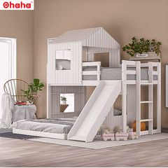 Giường tầng thông minh cao cấp có CẦU TRƯỢT Ohaha - GTCC012
