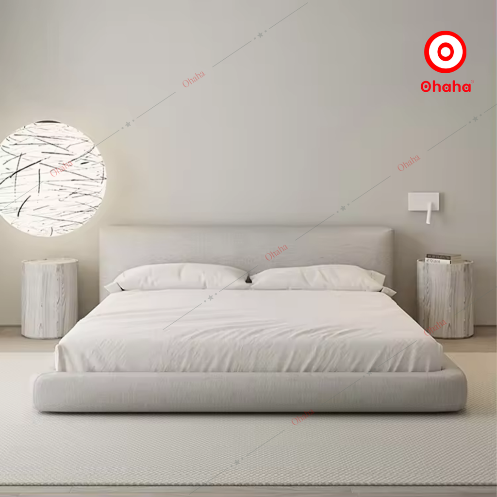 Giường ngủ công nghiệp bọc nệm OHAHA - GN048