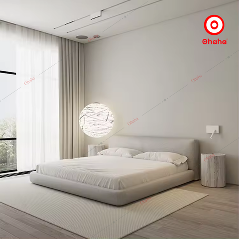 Giường ngủ công nghiệp bọc nệm OHAHA - GN048