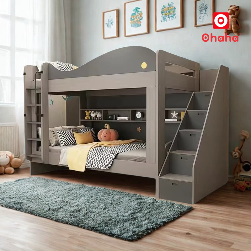 Giường tầng cá heo thông minh Ohaha - GTTM054