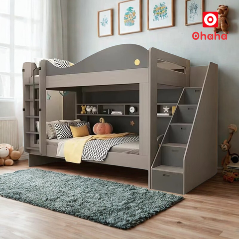 Giường tầng cá heo thông minh Ohaha - GTTM054