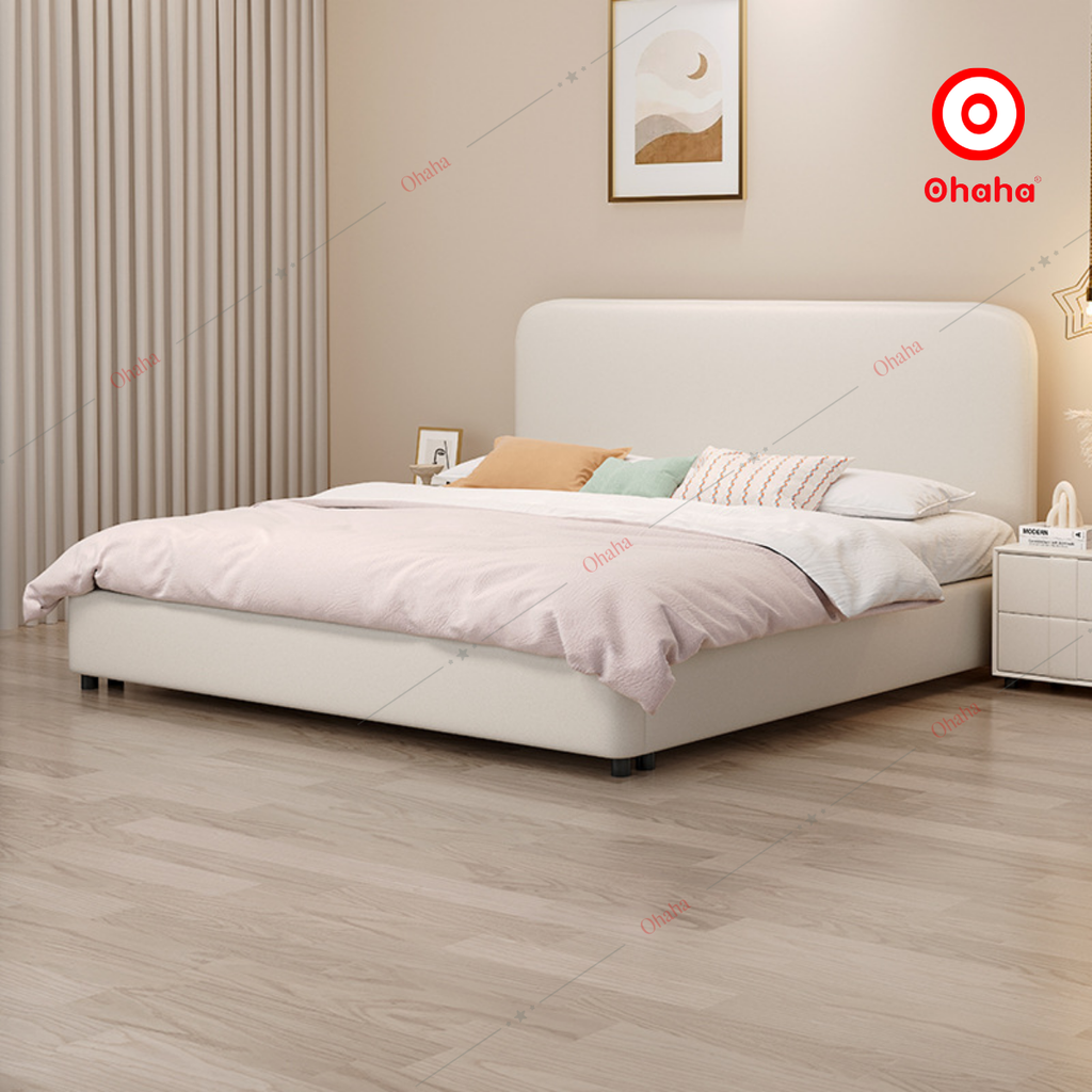 Giường ngủ công nghiệp bọc nệm OHAHA - GN044