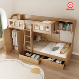 Giường tầng thông minh Ohaha có tủ áo và kệ sách - GTTM046