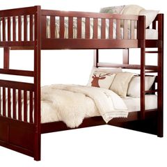 Giường 2 tầng 1m4 (nâu) GT012 OHAHA