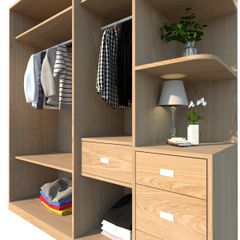 Tủ Quần Áo Gỗ Cao Cấp OHAHA 002