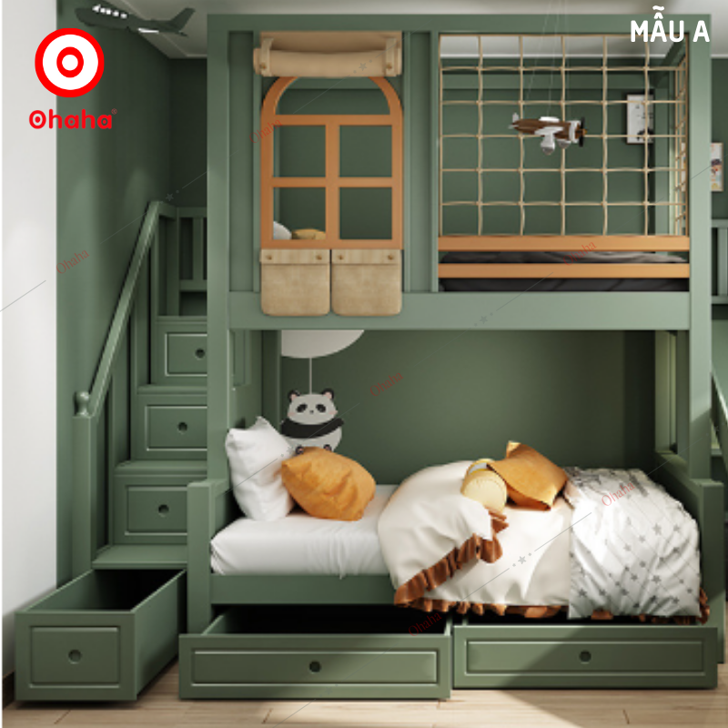 Giường tầng thông minh cao cấp Ohaha - GTCC028