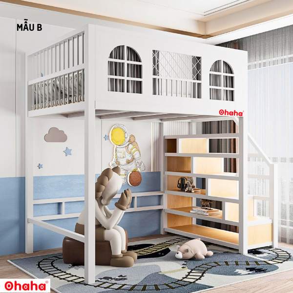 Giường tầng thông minh khung sắt Ohaha - GTS002