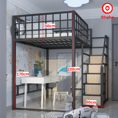 Giường tầng thông minh khung sắt Ohaha - GTS028
