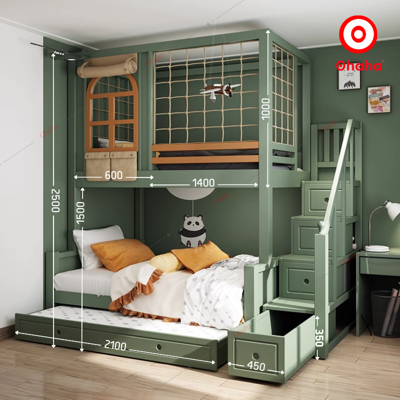 Giường tầng thông minh cao cấp Ohaha - GTCC028