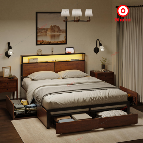 Giường sắt hiện đại Ohaha - GS004