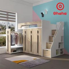 Giường tầng thông minh Ohaha kết hợp tủ áo - GTTM014