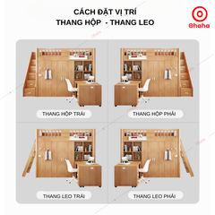 Giường tầng thông minh Ohaha kết hợp tủ áo - GTTM047