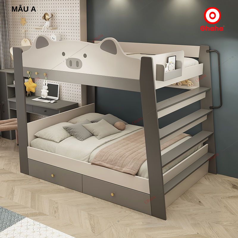 Giường tầng thông minh hiện đại cao cấp Ohaha - GTHĐ027