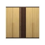 Tủ quần áo gỗ công nghiệp 5 cánh Ohaha (Trắng Vàng Nâu) - TQA014