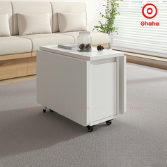 Bàn sofa đa năng gấp gọn có bánh xe - BA009