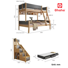 Giường tầng thông minh Ohaha - GTTM056