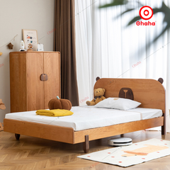 Giường tầng hiện đại hình chú gấu cho bé Ohaha - GTE013