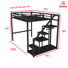 Giường tầng thông minh khung sắt Ohaha - GTS037