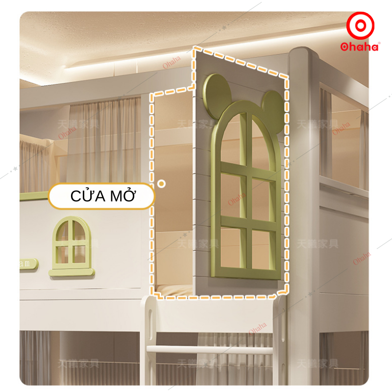 Giường tầng thông minh cao cấp Ohaha - GTCC034