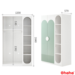 Tủ Quần Áo Trẻ Em Hiện Đại Ohaha - TAK002