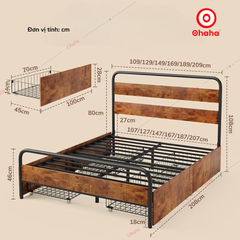 Giường sắt hiện đại Ohaha - GS009