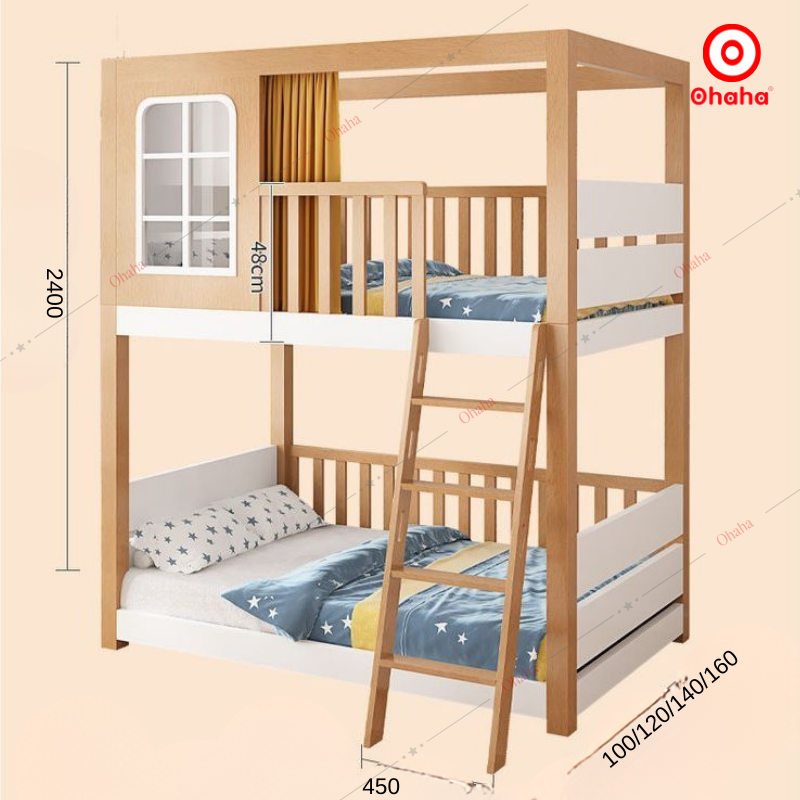 Giường tầng thông minh cao cấp Ohaha - GTCC035
