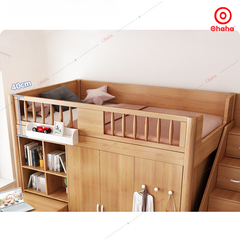 Giường tầng thông minh Ohaha kết hợp tủ áo - GTTM047