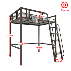 Giường tầng thông minh khung sắt Ohaha - GTS031