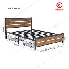 Giường sắt hiện đại Ohaha - GS005