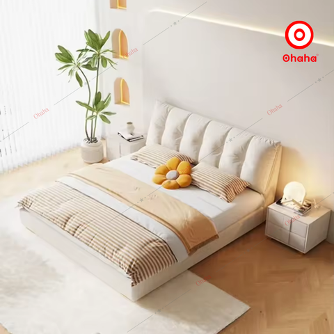 Giường ngủ công nghiệp bọc nệm OHAHA - GN035