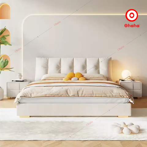 Giường ngủ công nghiệp bọc nệm OHAHA - GN035