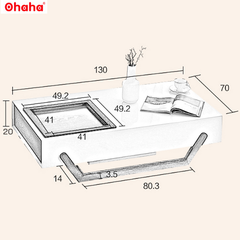 Bàn trà sofa OHAHA kiểu dáng độc đáo - BT009