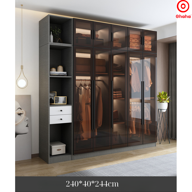 Tủ quần áo cánh kính cao cấp OHAHA - TCK010