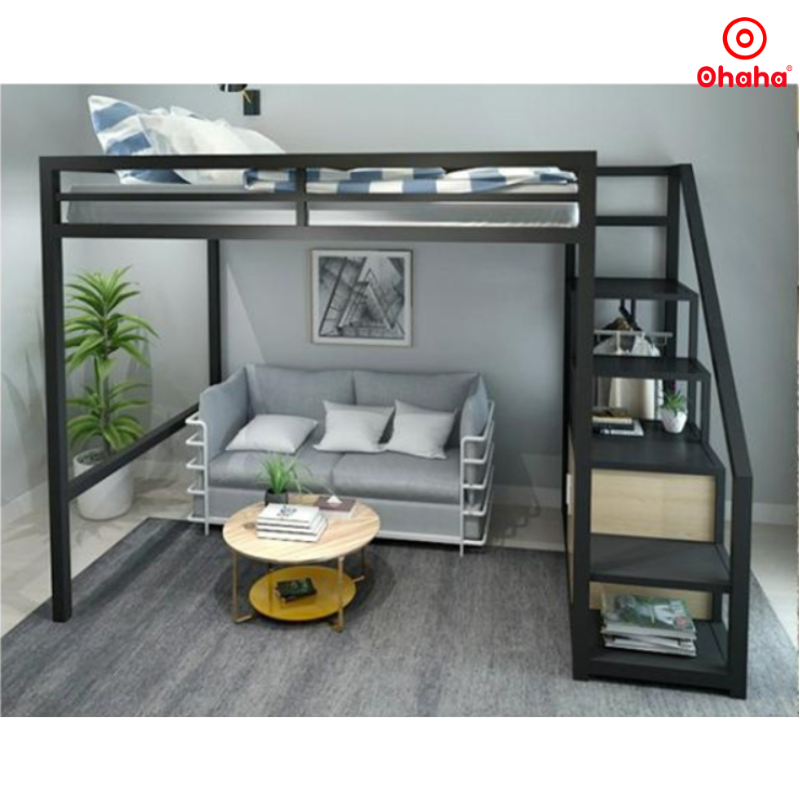 Giường tầng thông minh khung sắt Ohaha - GTS037