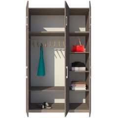 Tủ Quần Áo Gỗ Công Nghiệp 2 Tầng 3 Cánh OHAHA - TQA030