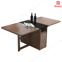 Bộ bàn ăn thông minh xếp gọn kèm hệ tủ đồ - BA028