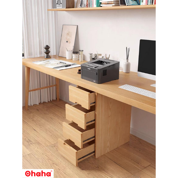 Bàn Học Đôi Cho Bé Kết Hợp Kệ Đa Năng OHAHA - BH005