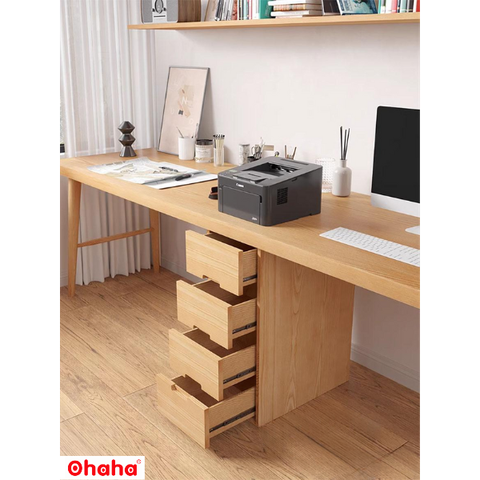 Bàn Học Đôi Cho Bé Kết Hợp Kệ Đa Năng OHAHA - BH005