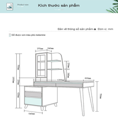 Bàn Làm Việc Cao Cấp OHAHA - BLV002