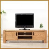 Kệ tivi - ChunKy Oak -TV Cánh Gỗ 1m5 : Kệ Ti Vi Gỗ Sồi - Màu Gỗ Tự Nhiên